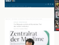 Bild zum Artikel: Integration: Für Mazyek sind Halal-Würsten Teil deutscher Leitkultur