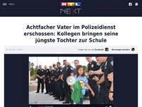 Bild zum Artikel: Achtfacher Vater im Polizeidienst erschossen: Kollegen bringen seine jüngste Tochter zur Schule