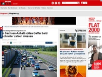 Bild zum Artikel: Schaulustige bei Rettungseinsätzen - In Sachsen-Anhalt sollen Gaffer bald schneller zahlen müssen