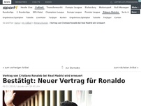 Bild zum Artikel: Ronaldo bekommt neuen Mega-Vertrag