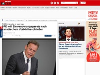 Bild zum Artikel: 25.000 Immigranten im ersten Jahr - SPD will Einwanderungsgesetz nach kanadischem Vorbild beschließen