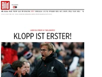 Bild zum Artikel: Liverpool Tabellenführer - KLOPP IST ERSTER!