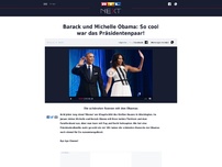 Bild zum Artikel: Barack und Michelle Obama: So cool war das Präsidentenpaar!