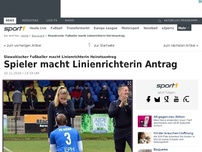 Bild zum Artikel: Spieler macht Linienrichterin Heiratsantrag