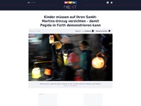 Bild zum Artikel: Kinder müssen auf ihren Sankt-Martins-Umzug verzichten – damit Pegida in Fürth demonstrieren kann