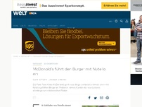 Bild zum Artikel: Schokobrötchen: McDonald's führt den Burger mit Nutella ein