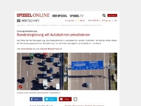 Bild zum Artikel: Grundgesetzänderung: Bundesregierung will Autobahnen privatisieren