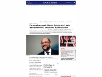 Bild zum Artikel: Personalkarussell: Martin Schulz wird „sehr wahrscheinlich“ deutscher Außenminister