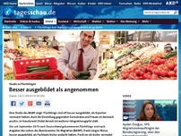 Bild zum Artikel: Flüchtlinge laut Studie besser ausgebildet als gedacht