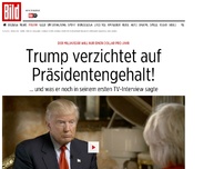 Bild zum Artikel: Nur 1 Dollar pro Jahr - Trump verzichtet auf Präsidentengehalt!