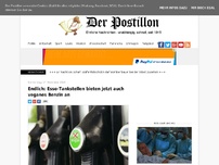 Bild zum Artikel: Endlich: Esso-Tankstellen bieten jetzt auch veganes Benzin an