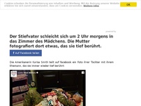 Bild zum Artikel: Der Stiefvater schleicht sich um 2 Uhr morgens in das Zimmer des Mädchens. Die Mutter fotografiert dort etwas, das sie tief berührt.