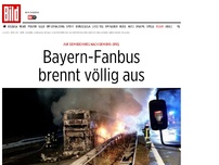 Bild zum Artikel: Nach BVB-Spiel - FC-Bayern-Fanbus fängt auf Autobahn Feuer