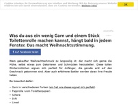 Bild zum Artikel: Was du aus ein wenig Garn und einem Stück Toilettenrolle machen kannst, hängt bald in jedem Fenster. Das macht Weihnachtsstimmung.
