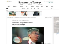 Bild zum Artikel: Siemens-Chef plädiert für ein Grundeinkommen