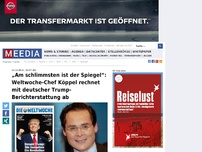 Bild zum Artikel: „Am schlimmsten ist der Spiegel“: Weltwoche-Chef Köppel rechnet mit deutscher Trump-Berichterstattung ab