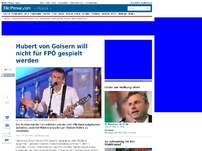 Bild zum Artikel: Hubert von Goisern will nicht für FPÖ gespielt werden
