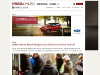 Bild zum Artikel: Studie: Jeder zehnte Beschäftigte trotz Arbeit von Armut bedroht