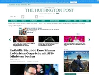 Bild zum Artikel: Enthüllt: Für 7000 Euro können Lobbyisten Gespräche mit SPD-Ministern buchen