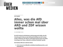 Bild zum Artikel: Alles, was die AfD immer schon mal über ARD und ZDF wissen wollte