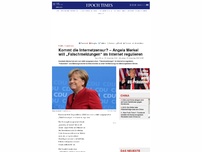Bild zum Artikel: Kommt die Internetzensur? – Angela Merkel will „Falschmeldungen“ im Internet regulieren