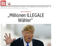 Bild zum Artikel: Trump (t)wittert Betrug - „Millionen ILLEGALE Wähler“ 