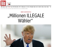 Bild zum Artikel: Trump (t)wittert Betrug - „Millionen ILLEGALE Wähler“