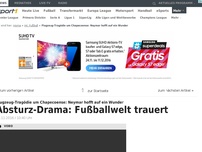 Bild zum Artikel: Flugzeug-Drama: Neymar hofft auf ein Wunder