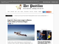 Bild zum Artikel: Ärgerlich: Mann muss wegen Lufthansa-Streik selbst zu Terminen fliegen
