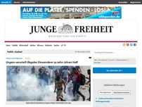 Bild zum Artikel: Ungarn verurteilt illegalen Einwanderer zu zehn Jahren Haft