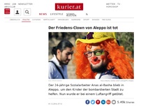 Bild zum Artikel: Der Friedens-Clown von Aleppo ist tot