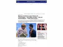 Bild zum Artikel: Merkel schüttelt in Jena Hände mit Flüchtlingen – CDU-Mann empört: „Das ist Personenkult – Treten Sie zurück!“