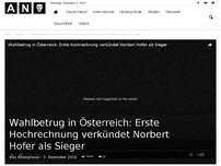 Bild zum Artikel: Wahlbetrug in Österreich: Erste Hochrechnung verkündet Norbert Hofer als Gewinner