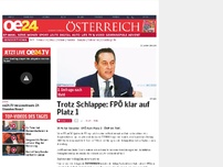 Bild zum Artikel: Trotz Schlappe: FPÖ klar auf Platz 1