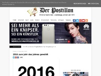 Bild zum Artikel: 2016 zum Jahr des Jahres gewählt