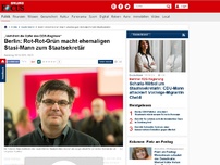 Bild zum Artikel: „Verhöhnt die Opfer des DDR-Regimes“ - Berlin: Rot-Rot-Grün macht ehemaligen Stasi-Mann zum Staatsekretär