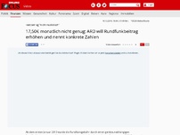 Bild zum Artikel: Festbeitrag 'nicht realistisch' - 17,50€ monatlich nicht genug: ARD will Rundfunkbeitrag erhöhen und nennt konkrete Zahlen