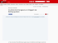 Bild zum Artikel: ARD-Deutschlandtrend - Deutliche Mehrheit glaubt an Erfolgsjahr der Rechtspopulisten