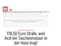 Bild zum Artikel: Geht's noch? - 178,50 Euro Strafe, weil Arzt ein Taschenmesser trug!