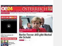 Bild zum Artikel: Berlin-Terror: AfD gibt Merkel die Schuld