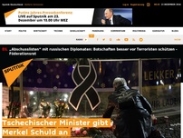 Bild zum Artikel: Tschechischer Minister gibt Merkel Schuld an Lkw-Anschlag in Berlin