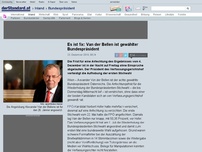 Bild zum Artikel: Hofburgwahl - Es ist fix: Van der Bellen ist gewählter Bundespräsident