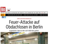 Bild zum Artikel: Weihnachten in Berlin - Täter zünden Kleidung von Obdachlosem an