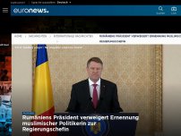Bild zum Artikel: Rumäniens Präsident verweigert Ernennung muslimischer Politikerin zur Regierungschefin