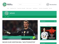 Bild zum Artikel: Neuer zum vierten Mal 'Welttorhüter'