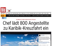 Bild zum Artikel: Gutes Geschäftsjahr - Chef lädt 800 Angestellte zu Karibik-Kreuzfahrt ein