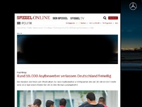 Bild zum Artikel: Flüchtlinge: Rund 55.000 Asylbewerber verlassen Deutschland freiwillig