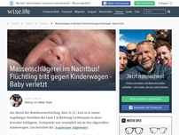 Bild zum Artikel: Massenschlägerei im Nachtbus! Flüchtling tritt gegen Kinderwagen - Baby verletzt