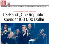Bild zum Artikel: Nach Anschlag in Berlin - US-Band „One Republic“  spendet 100 000 Dollar 