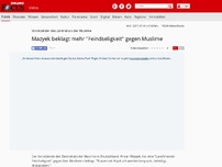 Bild zum Artikel: Vorsitzender des Zentralrats der Muslime - Mazyek beklagt mehr 'Feindseligkeit' gegen Muslime